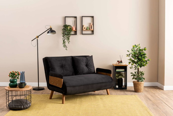 Atelier Del Sofa Cosmo Sofá-Cama de 2 Plazas - Negro Atelier Del Sofa Cosmo Sofá-Cama de 2 Plazas - Negro